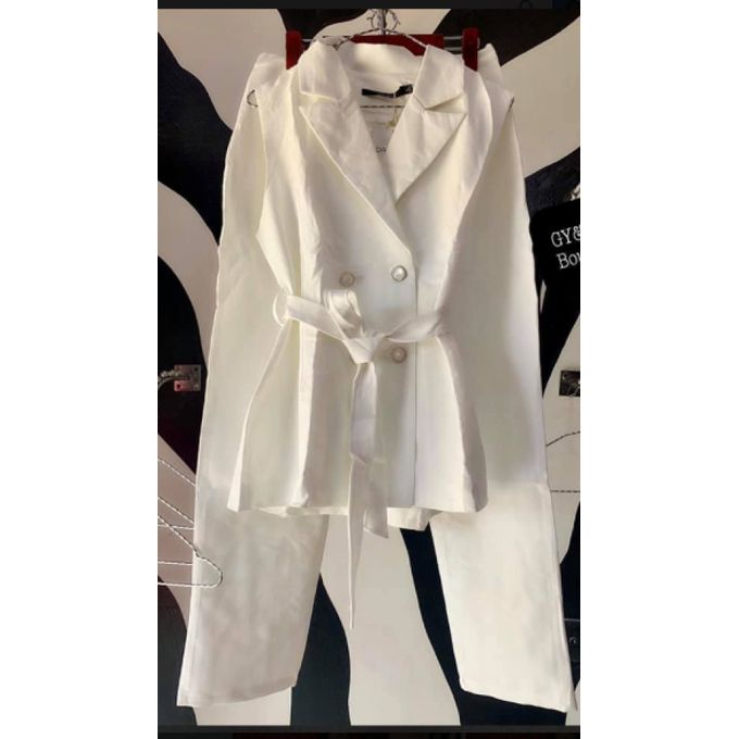 blazer femme blanc