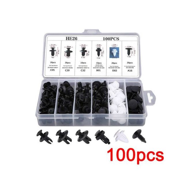 780pcs voiture plastique clips de fixation avec boîte mixte auto