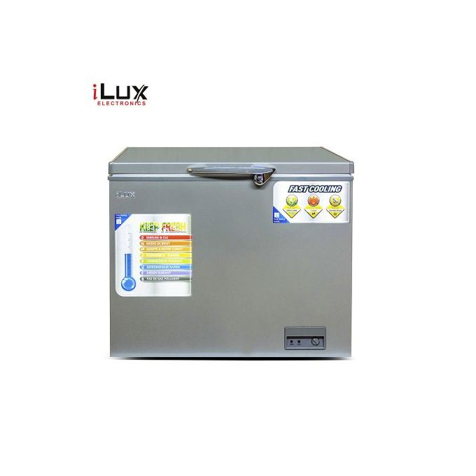 product_image_name-Ilux-Congélateur Coffre ILCH450 - 350 L - Gris - Garantie 6 Mois-1