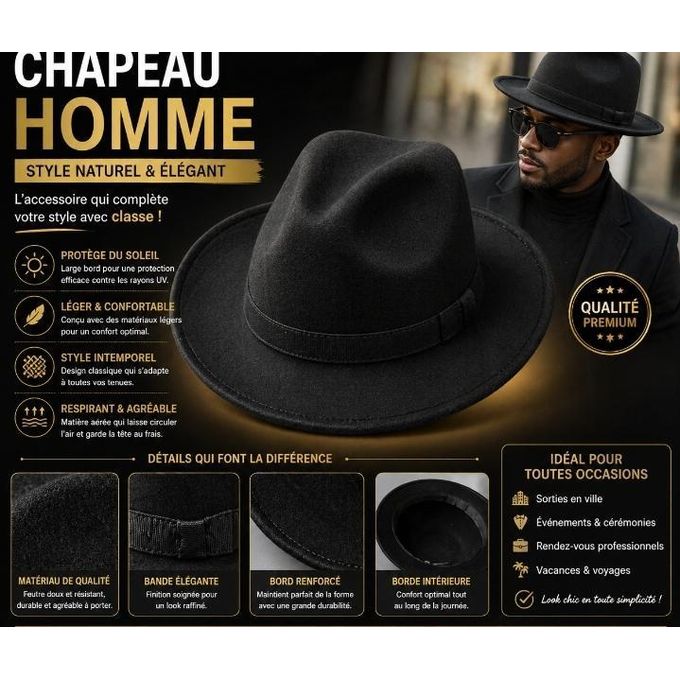 Chapeau Large Bord Hommenull