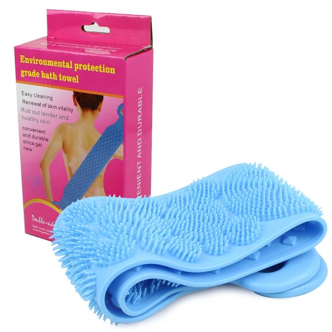 Brosse de bain en silicone à main Poils doux Brosse à récurer corporel  Douche exfoliante Brosse de massage