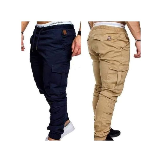 3D Fashion Lot De 2 Pantalons Chasseurs Homme - Bleu Marine/Kaki - Prix pas  cher | Jumia CI