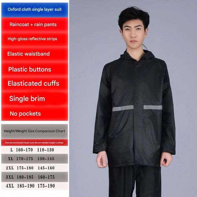 Combinaison De Pluie Homme Imperméable 5000mm - Veste + Pantalon Réfléchissants, Respirants