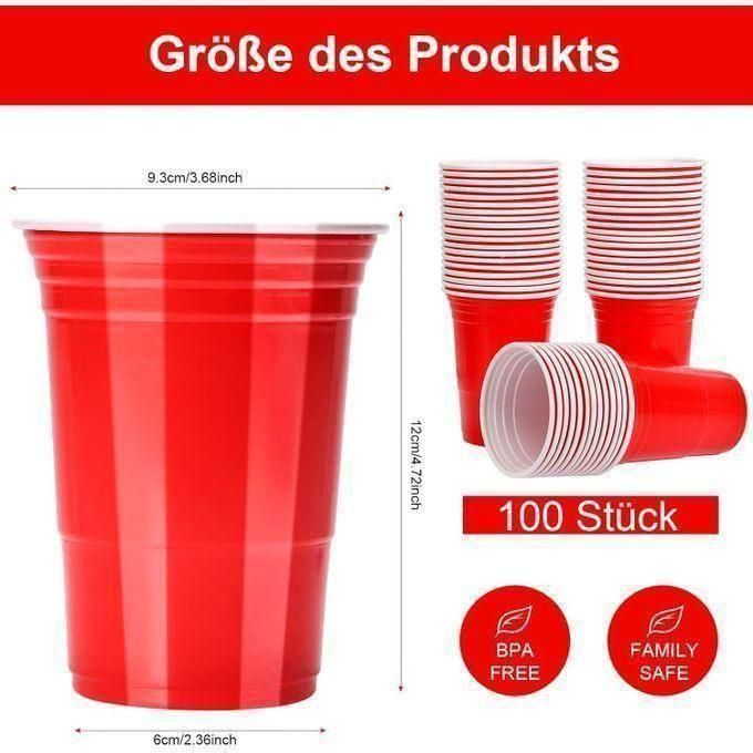 Lot De 50 Gobelets Plastique Réutilisables 300 Ml – Paillettes Dorées, Parfaits Pour Fêtes, Anniversaires, Mariages & Camping