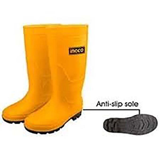 bottes jaunes caoutchouc