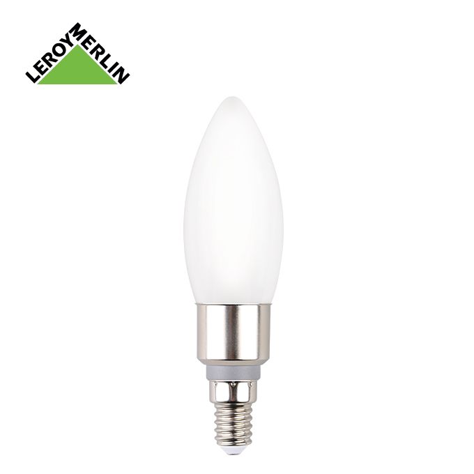 Leroy Merlin Ampoule à Vis E14 Flamme - LED - 5.5W (équi 40W) = Intensité  Variable Jusqu'à 810 Lm - 2700 à 6500K / à Télécommande - Prix pas cher