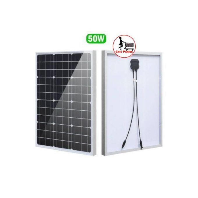 Generic Panneau Solaire 50W De Très Bon Rendement - Prix pas cher