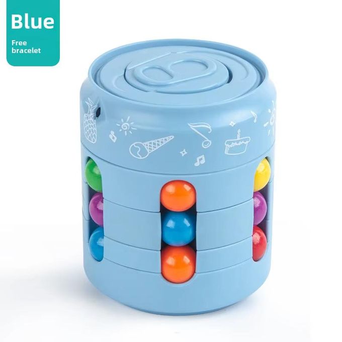 Cube Haricot Magique Rotatif – Jouet Sensoriel ABS Anti-stress – Cadeau Anniversaire Et Noël