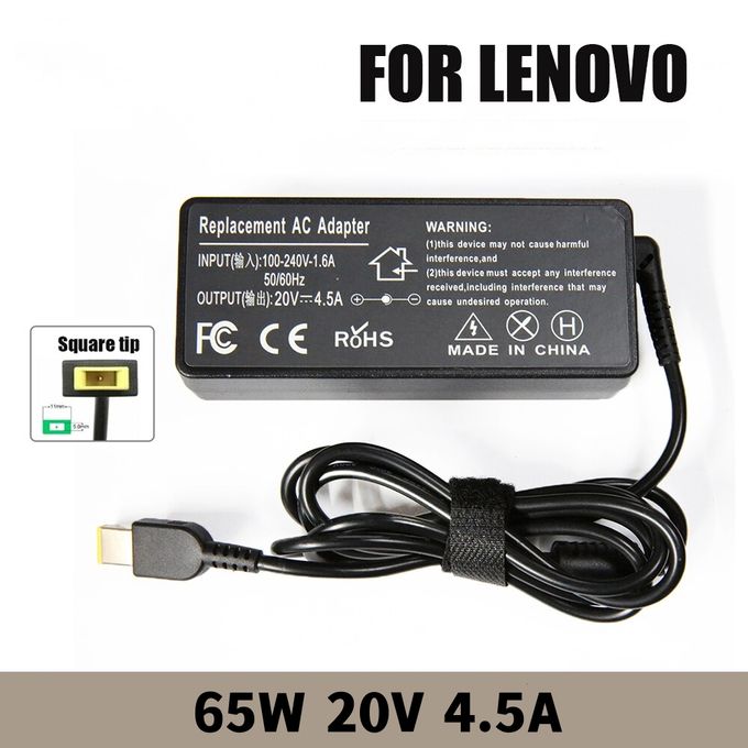 Chargeur LENOVO 20 V - 3.25A USB + câble . Bon prix livraison