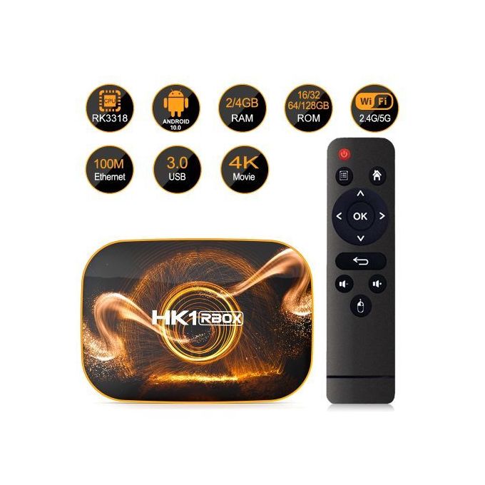 HK1 LITE Smart IPTV Box Android 10.0 TV Box 4K HD – Box TV Sénégal