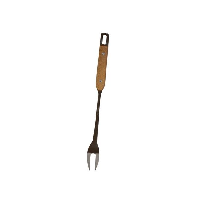 Generic Fourchette Pour Barbecue - 37 Cm - Gris/Marron - Prix pas cher