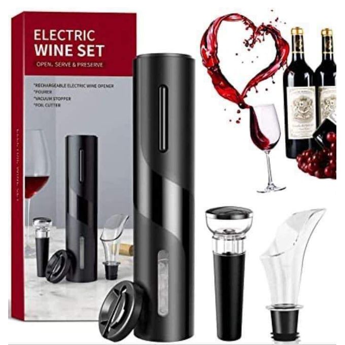 Generic Tire Bouchon, Ouvre Bouteille Vin Electrique Rechargeable - Prix  pas cher