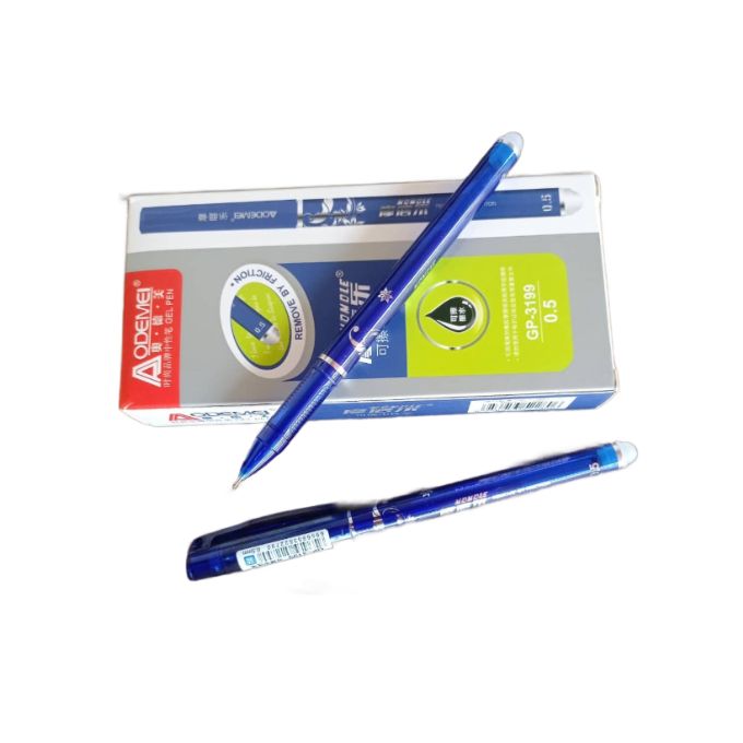 Generic Stylo Stylo Avec Gomme A Encre Effaçable Noir - Paquet De 12 - Prix  pas cher