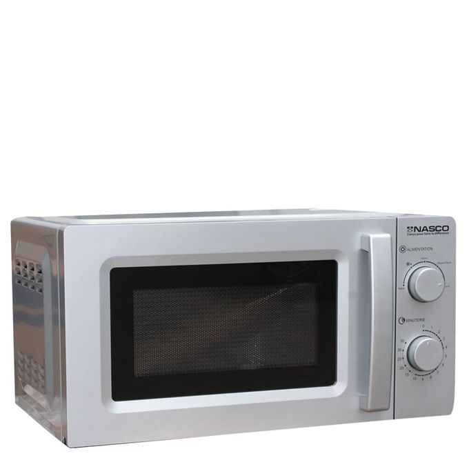 product_image_name-Nasco-Micro-Onde - Nas-W20S-P04 - 20Lt/700W /5 Niveaux De Puissance/Silver/Poignee/Fonction Degivrage - Garantie 3 Mois-2
