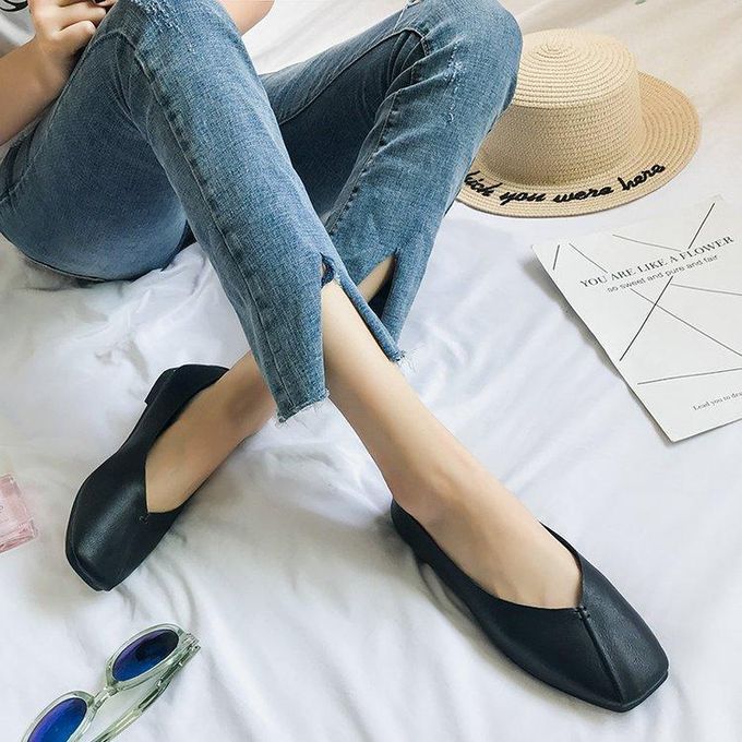 Ballerines Plates En Tricot Pour Femme - Antidérapantes, Légères Et Confortables Pour Bureau Et Quotidien