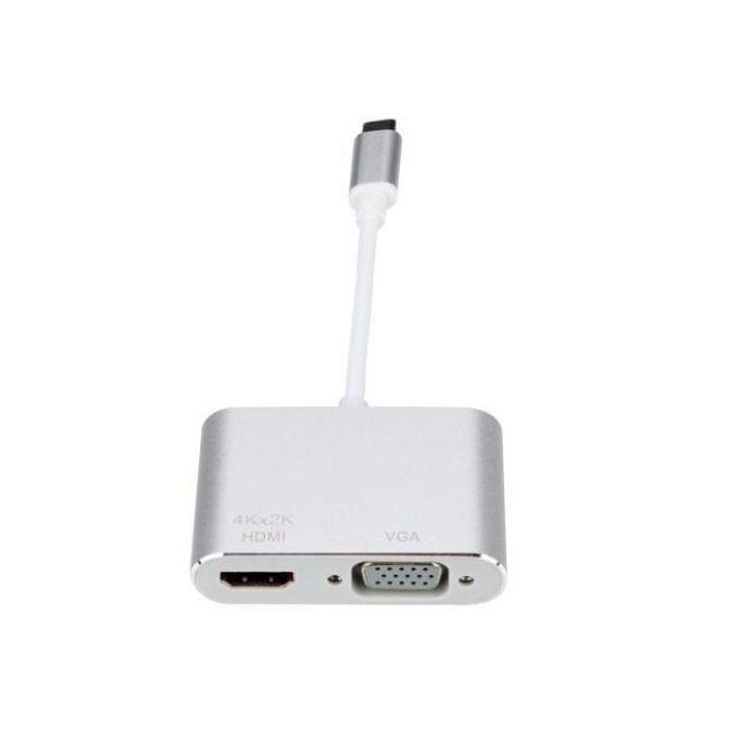 Adaptateur USB vers Double HDMI - USB A/C vers 2 Écrans HDMI (1x 4K30Hz, 1x  1080p) - Dongle Intégré USB-A vers C, Câble de 11cm - Adaptateur USB 3.0