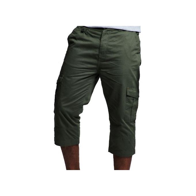 Pantacourt homme on sale kaki