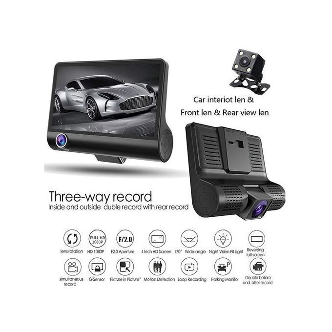 Generic DashCam Car DVR 4 pouces Full HD 1080P Enregistreur vidéo