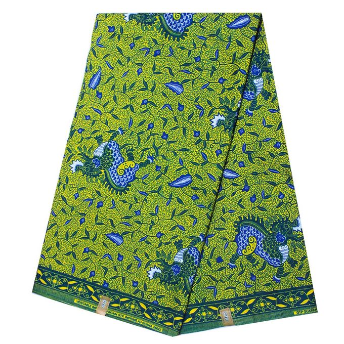 Fashion Complet Pagne Africain GTP WAX GHANA Ama Sawa 6 Yards Vert Bleu Prix pas cher Jumia CI