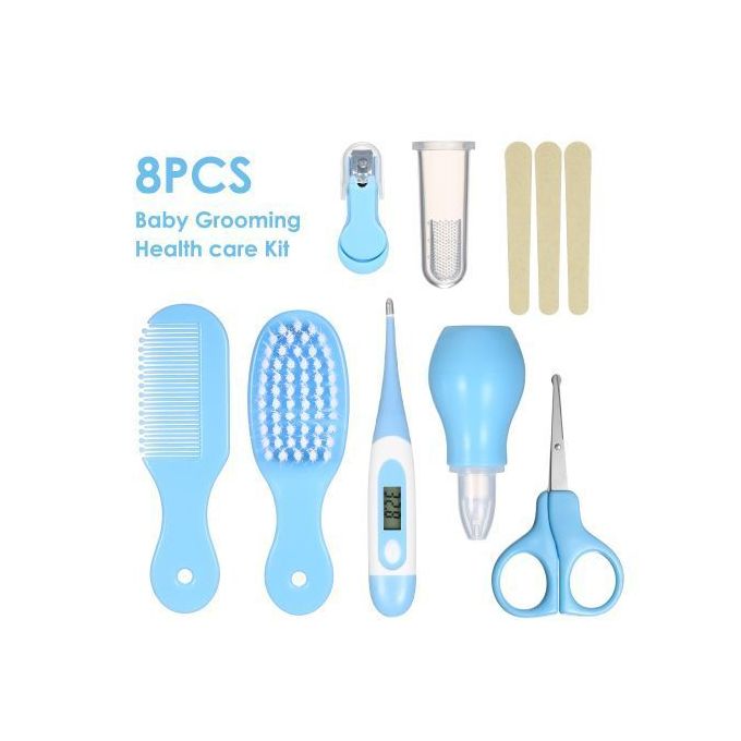 Generic Kit De Soin Pour Bebe Ciseaux Brosse Thermometre Coupe Ongle Etc Bleu Prix Pas Cher Jumia Ci