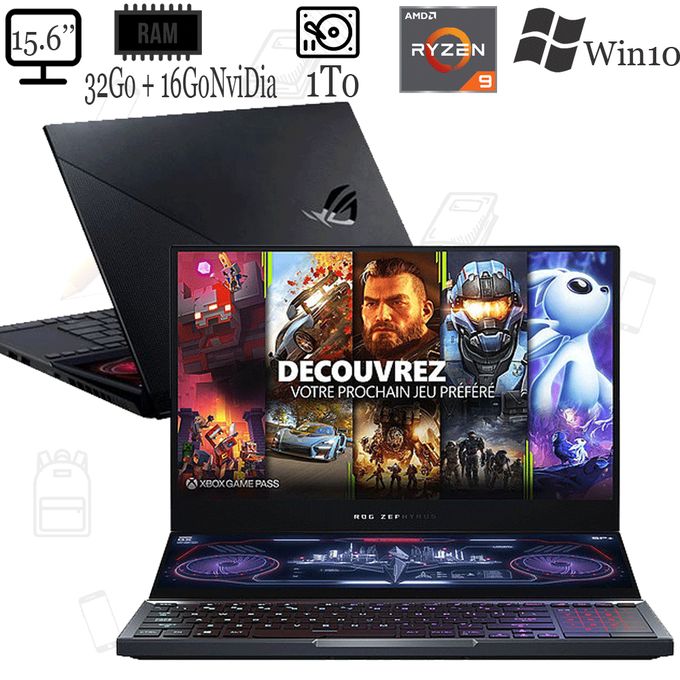 product_image_name-Asus-ROG Zephyrus Duo 15 GX551QS - 1000Go - 32Go  16GoNviDia - 15.6" - Ryzen9 - Win10 - Garantie 6 Mois-1