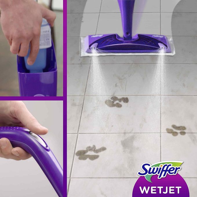 Swiffer Balai Lave Sol Avec Spray - Violet - Prix pas cher