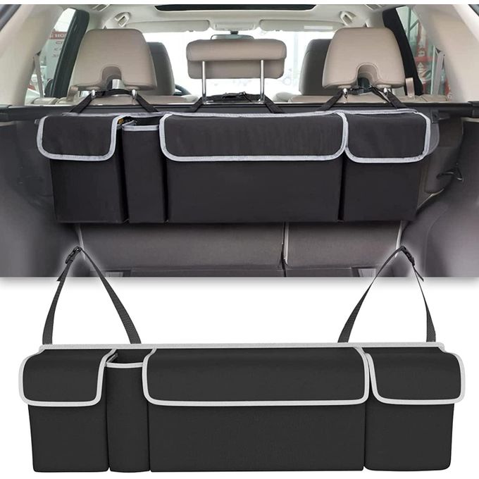 SURDOCA Organisateur Voiture Pliable Multifonction - Rangement Siège Avant Et Arrière Pour Jouets, Collations, Livres - Idéal Famille