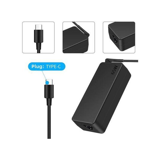 product_image_name-Generic-Chargeur USB Type C 65w Pour Lenovo,hp,dell,huawei 20v 3.25a-2