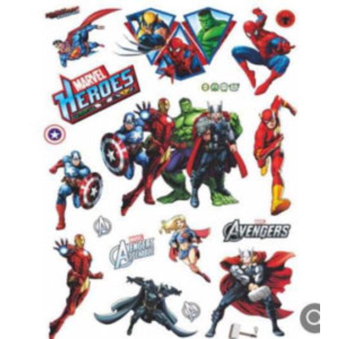 Generic Disney Marvel Avengers Mignon Super Héros De Bande Dessinée  Autocollants BY AMIX à prix pas cher