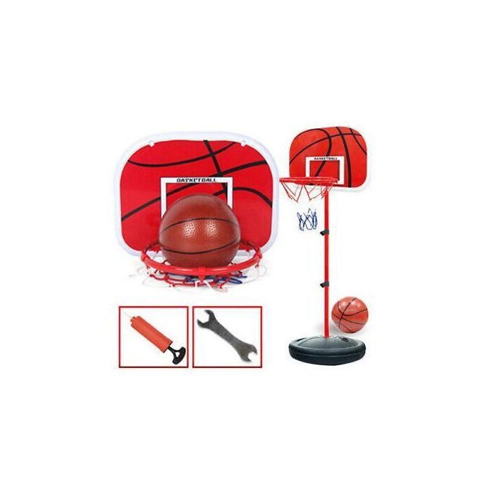 Hauki - Hauki Panier de Basket d'Extérieur avec Support, Roulettes, Ballon  Pompe, Rouge, Réglable en Hauteur 235-295 cm, Panier Portable, Base  Remplissable, Support de Basket Mobile Suspendu Enfants/Adultes - Jeux de  balles 