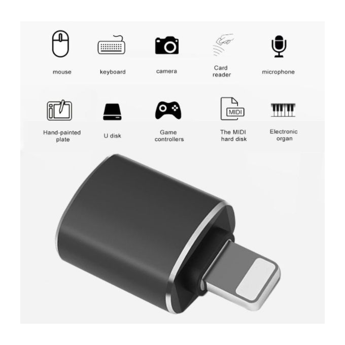 Generic Adaptateur USB 3.0 OTG Pour IPhone 13/12/11  Pro/XS/Max/XR/X/8/Plus/7/6s/IPad - Prix pas cher