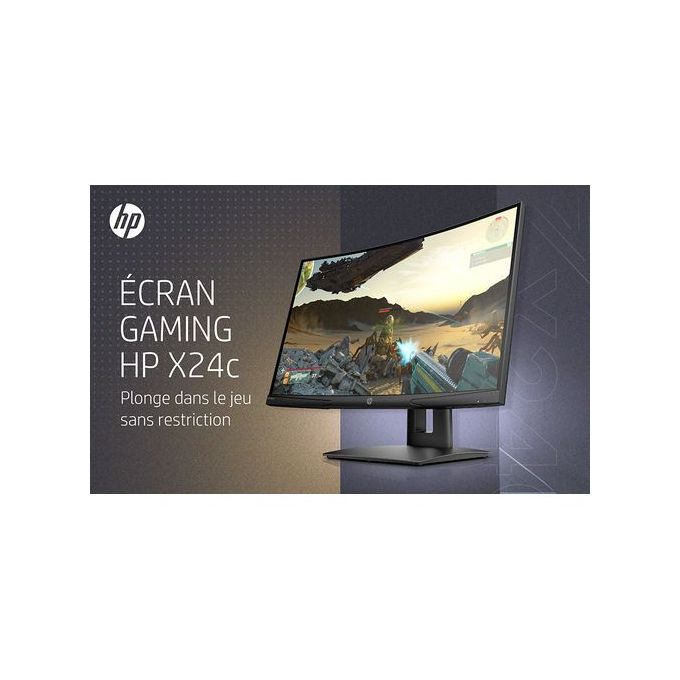 Hp Ecran Gamer 24'' - Full HD - Incurvée - 144Hz - Prix pas cher