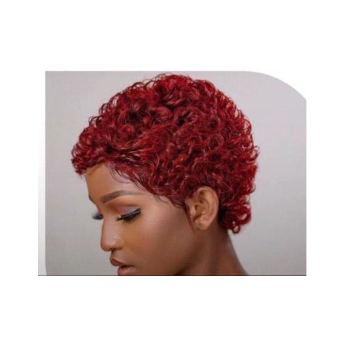 Perruque Afro rouge pour adulte REF/64468