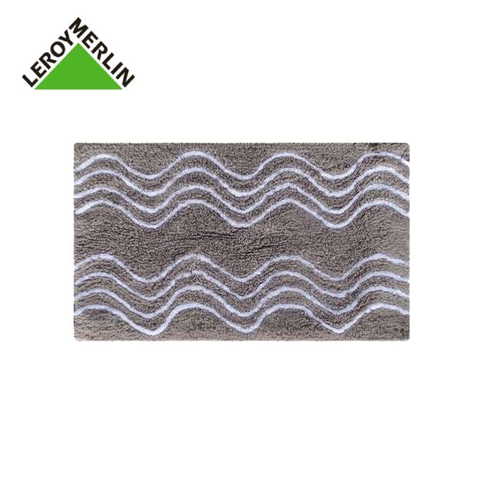 Leroy Merlin Tapis De Bain Marron Waves 50x80 Cm Prix Pas