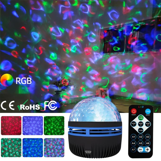 Lumière Disco de Fête avec Télécommande, Perles de Lampe 4 en 1