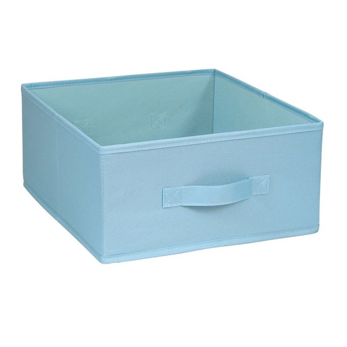 Leroy Merlin Panier De Rangement Polyester Bleu Haut 15cm X Larg