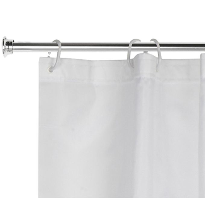 Barre De Rideau De Douche Droite Extensible De 120 à 220 Cm Chromé Garantie 2 Ans