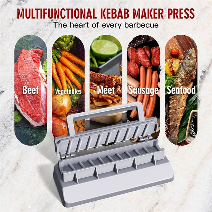 Moule à Kebab Professionnel - Presse à Brochettes Portable Pour Barbecue Maison Et Jardin