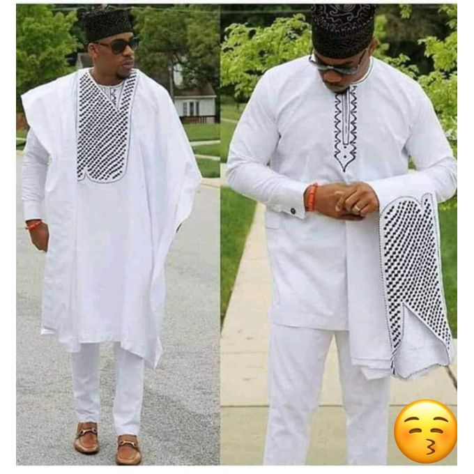 Fashion Ensemble Tunique Homme Trois Piece Blanc Prix pas cher Jumia CI