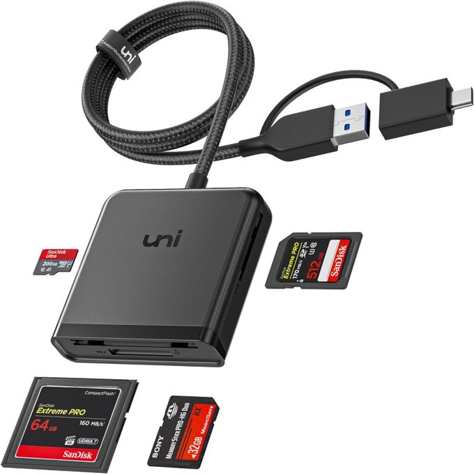 uni Lecteur de Carte SD, Lecteur de Carte Mémoire USB C