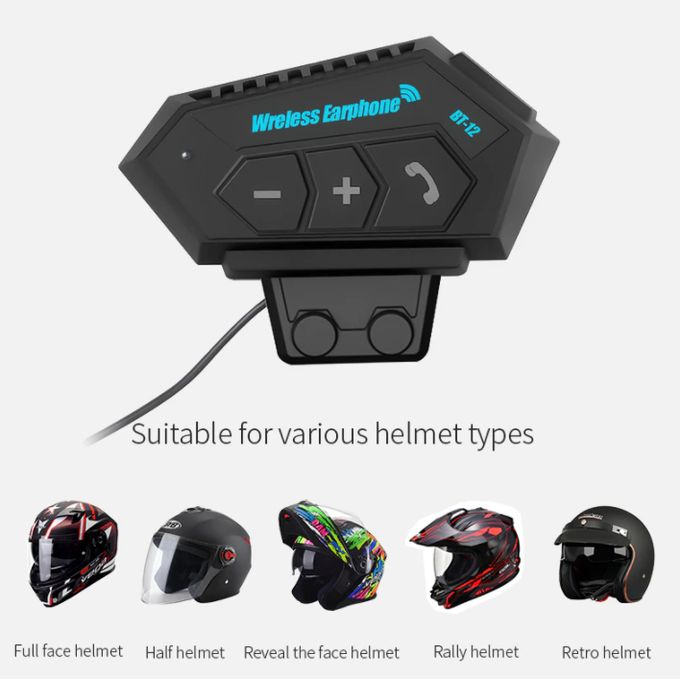 Casque de moto casque Bluetooth, casque d'extérieur, casque de