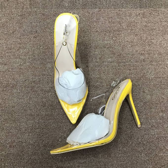 escarpin jaune pas cher