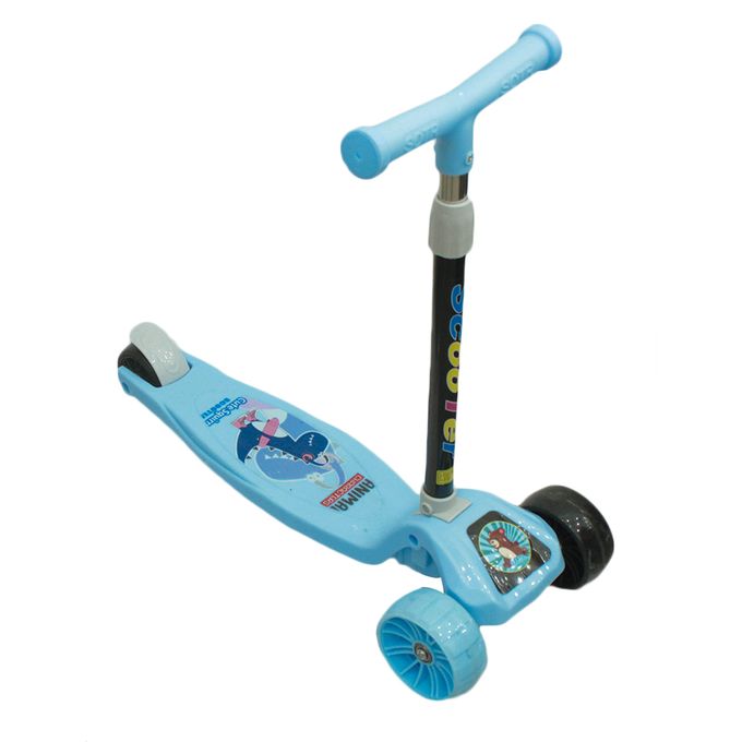 product_image_name-Scooter-Trotinette Enfant Motif Fun - Bleu - CADEAU De NOEL-1
