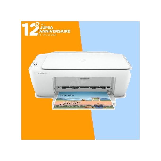 Imprimante HP - Couleur 3-En-1 DeskJet 2720 - Wifi - Impression -  Photocopie - Scanner - Blanc