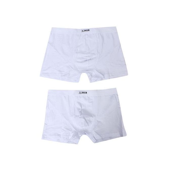 Generic Lot De 2 Boxers Homme Blanc - Prix pas cher