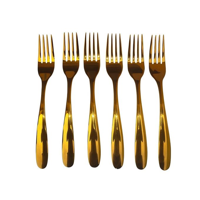 Lot De 12 Couverts à Gâteau Et Pelle - Métal Plaqué Or, Motif Rose, Style Art Déco, France