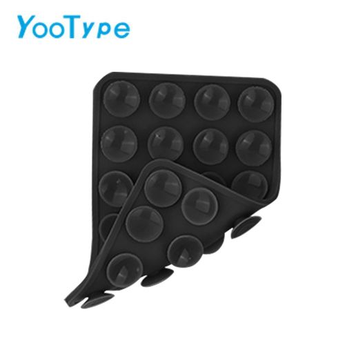 Support Téléphone Ventouse Silicone, Adhésif Double Face Fort, Voiture Maison, Noir