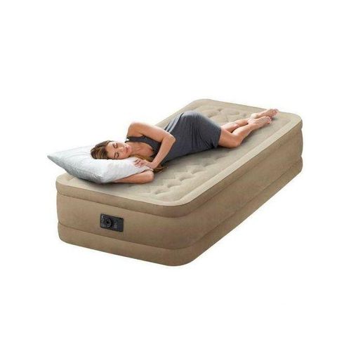 Matelas Gonflable 1 Place Ultra Doux Avec Pompe Electrique
