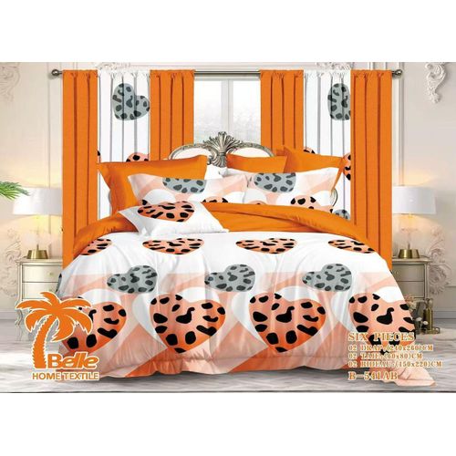 Draps De Lit 3 Places, 2 Draps, 2 Taies 2 Rideaux