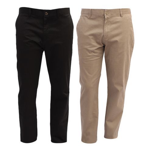 Lot De 2 Pantalon Homme - Kaki/Noir